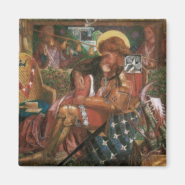 Aimant Mariage de St George, Princesse Sabra par Rossetti (Devant)