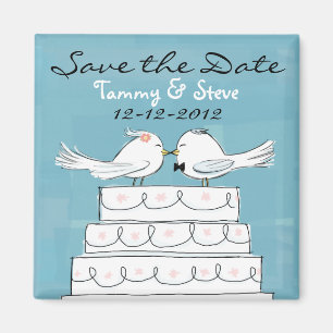 Aimant Mariage d'oiseaux amoureux