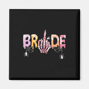 Aimant Mariage Éffrayant Halloween Skeleton Bride Just Ma