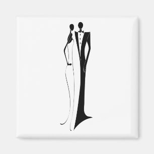 Aimant Mariage Formel Réception Mariée Salle Enregistrer 