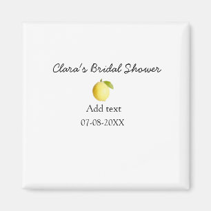 Aimant Mariage lemon simple moderne minimaliste rustique