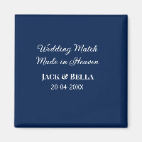 Mariage Match fait au ciel mariage faveurs bleu
