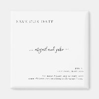 Mariage minimaliste simple Élégant Sauvez notre da