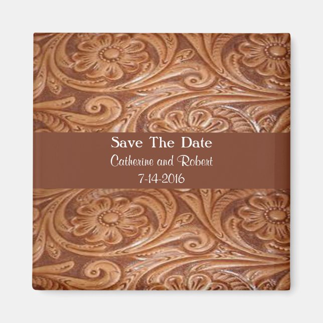 Aimant Mariage Occidental Enregistrer La Date (Devant)