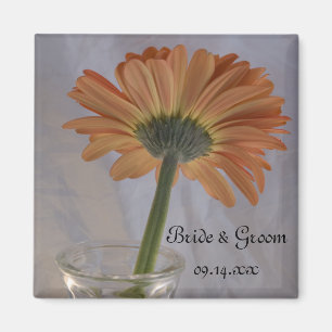 Aimant Mariage orange Daisy