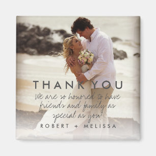 Aimant Mariage Photo Merci Message Favoriser