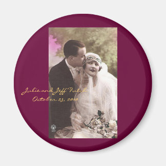 aimant mariage photo vintage