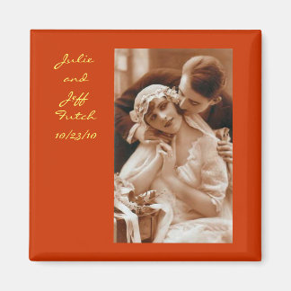 aimant mariage photo vintage