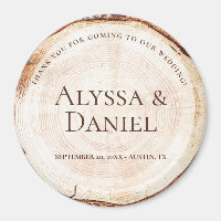 Mariage Russe Bois Coupé Grain Personnalisé