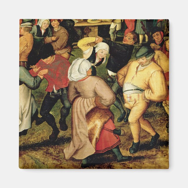 Aimant Mariage rustique, détail des gens qui dansent (Devant)