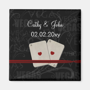 Aimant Mariage Vegas Enregistrer l'aimant de date