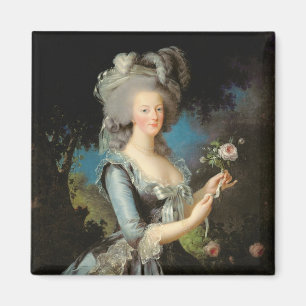 Aimant Marie Antoinette avec un Rose, 1783