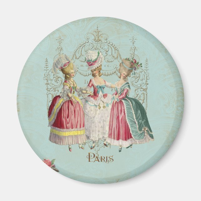 Aimant Marie Antoinette Française Paris Dames (Devant)