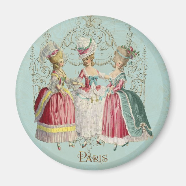 Aimant Marie Antoinette Mesdames en attente (Devant)