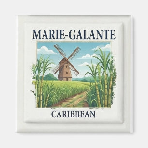 Aimant Marie-Galante Guadeloupe Caribbean Windmill Tile