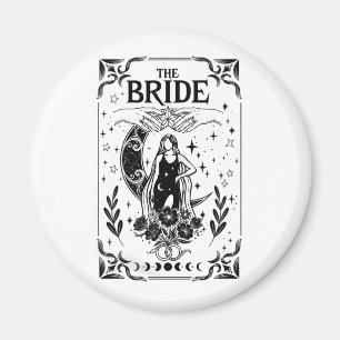 Aimant Mariée de Bachelorette Sorcière Coven Mariage Goth