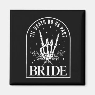 Aimant Mariée Groom Skeleton Rock Couples Mariage Hal