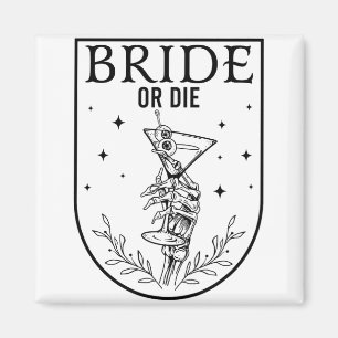 Aimant Mariée Ou Mort Saison Éffrayante Halloween Mariage