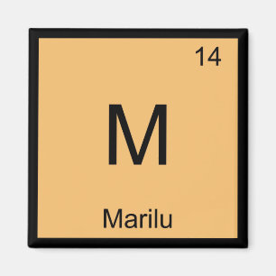 Aimant Marilu Nom Chimie Élément Tableau périodique