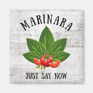 Aimant Marinara Dit Maintenant Italie Basil Tomates Feuil