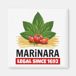 Aimant Marinara Légal Depuis 1692 Basil Tomates Spaghetti