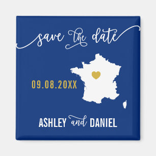 Aimant Marine France Mariage Enregistrer la carte des dat