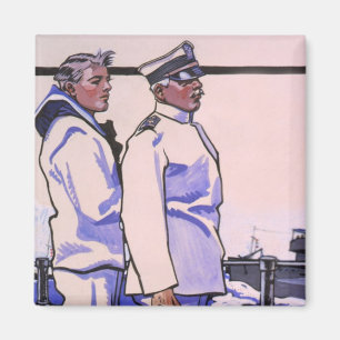 Aimant Marins beaux, art WW1 1917