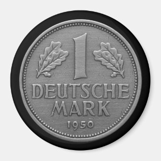Aimant Mark allemand vintage 1950