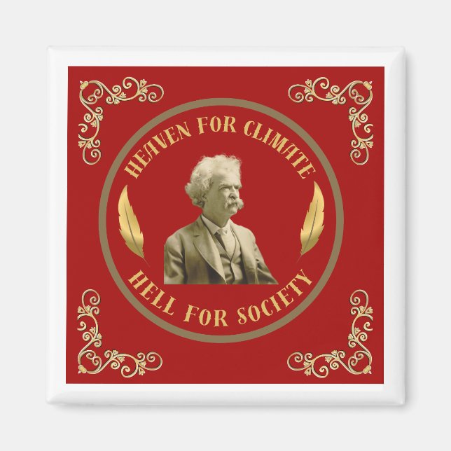 Aimant Marquer l'aimant de citation Twain (Devant)