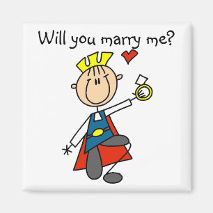 Aimant Marry Me Mariage Proposition Tshirts et cadeaux