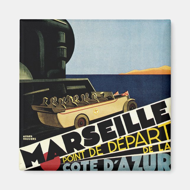 Aimant Marseille ~ Côte d'Azur (Devant)