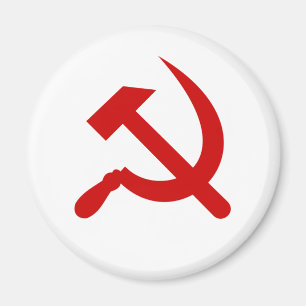 Aimant Marteau et faucille rouges de communisme