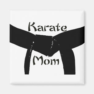 Aimant Martial Arts Black Belt Karate Maman