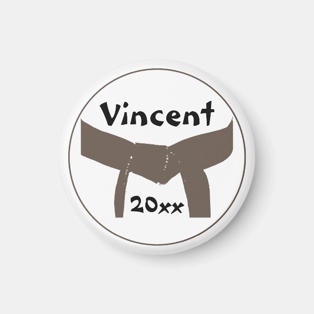 Aimant Martial Arts Brown Belt (Devant)