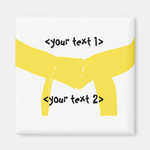 Aimant Martial Arts Ceinture Jaune