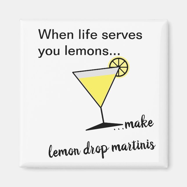 Aimant Martini à la goutte de citron vert (Devant)