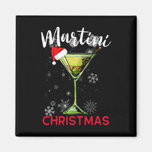 Aimant Martini Noël Queue Happy Hour Fun Drink Gift