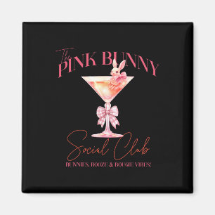 Aimant Martini Pâques Pink Bunny Tail Social Club Happy E