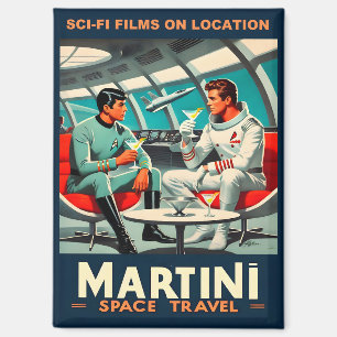 Aimant Martini Space Travel Poster Films Sci-Fi Dans L'Es