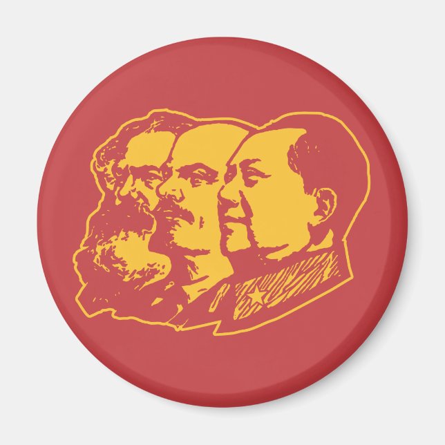 Aimant Marx Lenin Mao Portrait (Devant)