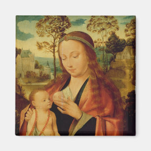 Aimant Mary avec l'enfant du Christ, début du 16ème