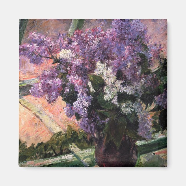 Aimant Mary Cassatt - Lilacs dans une fenêtre (Devant)