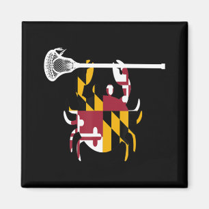 Aimant Maryland Crabe Lacrosse Garçons Stick LAX Soeur Br