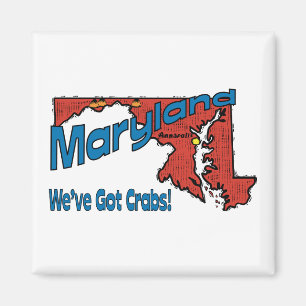 Aimant Maryland MD US Motto ~ Nous avons des crabes