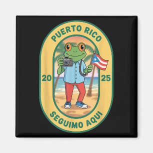 Aimant Más Fotos Porto Rico Drapeau Ricain Sapo Concho