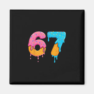Aimant Mason 67 Glace Dégoulinante Mème Six Sept