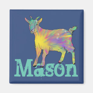 Aimant Mason Starburst Chèvre coloré mignon art animal