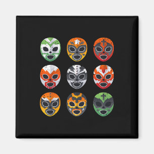 Aimant Masque de lutte Lucha Libre Cinco De Mayo Mexicain