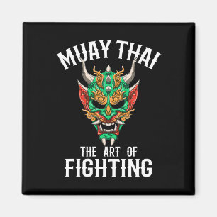Aimant Masque Oni Muay Thai - Gi de boxe thaïlandaise et