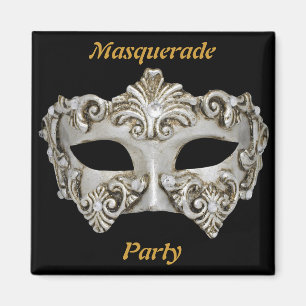 Aimant Masquerade Party Enregistrer l'aimant de date